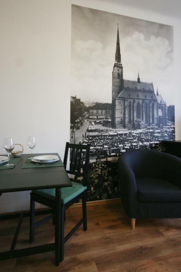 Apartman Mrakodrap Plzen Bagian luar foto